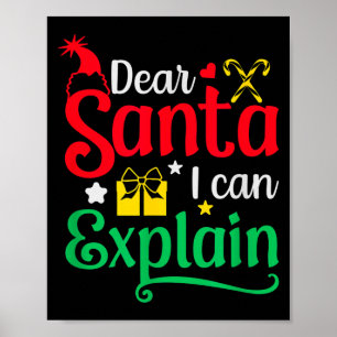 Poster Querido Papai Noel Posso Explicar Piadas de Natal