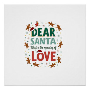 Pôster Querido Papai Noel Qual é o significado de Amor De