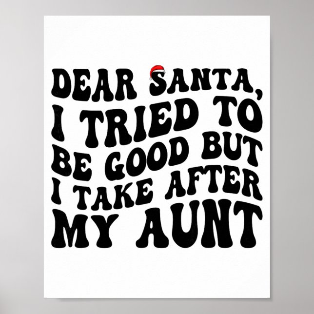 Poster Querido Papai Noel, tentei ser bom, mas eu pego de (Frente)
