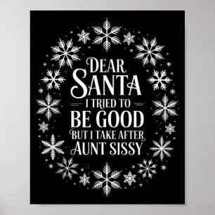 Poster Querido Papai Noel, Tentei Ser Bom Mas Eu Pego Dep