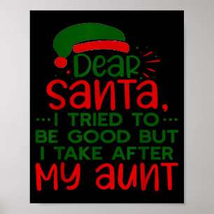 Poster Querido Papai Noel, Tentei Ser Bom Mas Eu Pego Dep