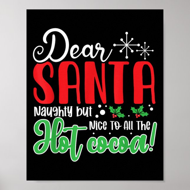 Poster Querido Papai Noel Travesso Mas Simpático Para Tod (Frente)