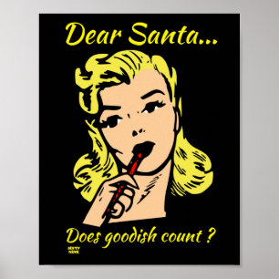 Poster QUERIDOS PAPAIS NOEIS. GOODISH CONTA de natal engr