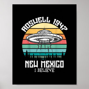 Poster Quero Acreditar Que Aliens Da Área 51 De Roswell N