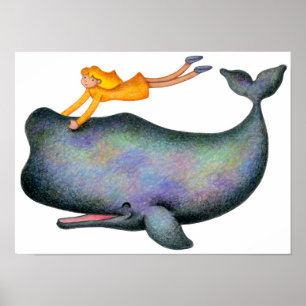 Poster Quero nadar com baleias.