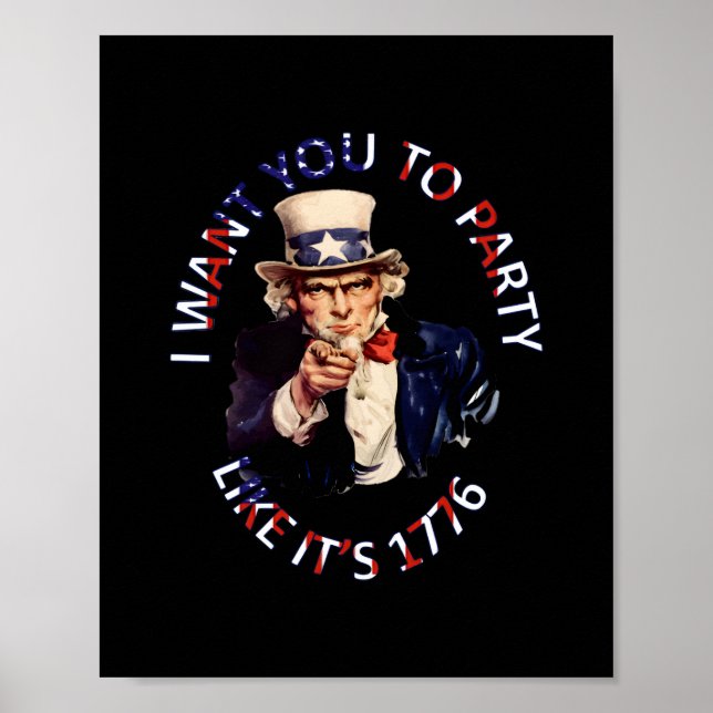 Poster Quero que festejas como se fosse 1776 (Frente)
