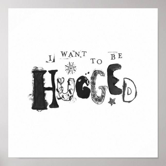 Poster Quero ser abraçado (Frente)