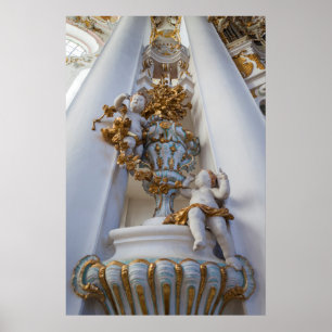 Pôster Querubins na Igreja Wieskirche
