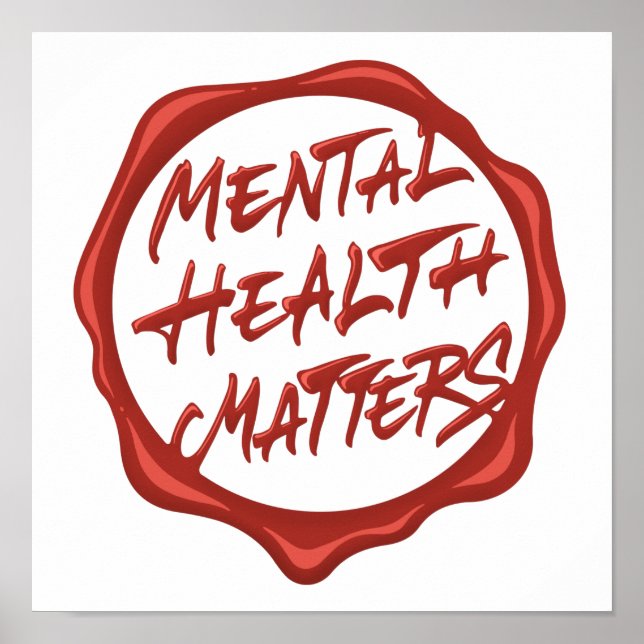 Poster Questões de saúde mental (Frente)