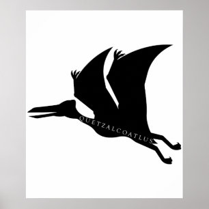 Poster Quetzalcoatlus Pterosaur Praça Pré-Histórica
