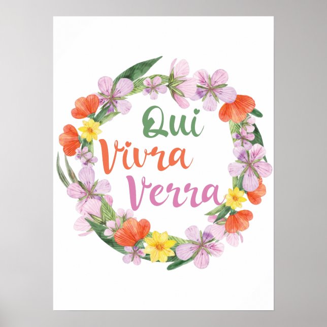 Poster Qui Vivra Verra French Say (Frente)