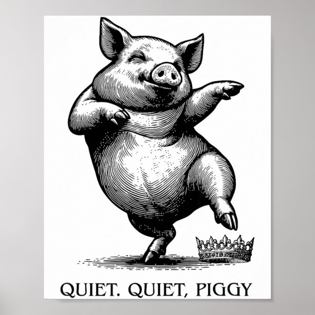 Poster Quiet Ggy Meme Feminist Subtle Humor Protest Resis (Frente)