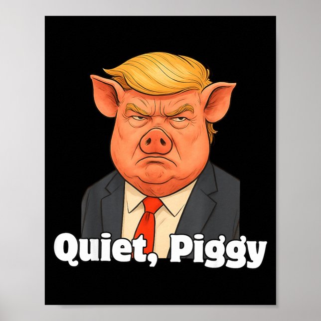 Poster Quiet Ggy Snarky Litical G Joke Design  (Frente)