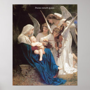 Poster Quieto, Jesus Está Dormindo Anjo Lullaby.