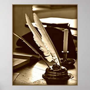 Pôster Quill e tinta