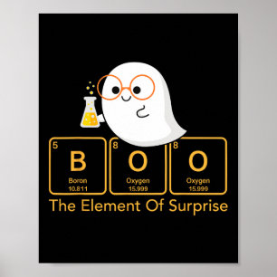Poster Química Boo Elemento De Química Surpresa E Cuta