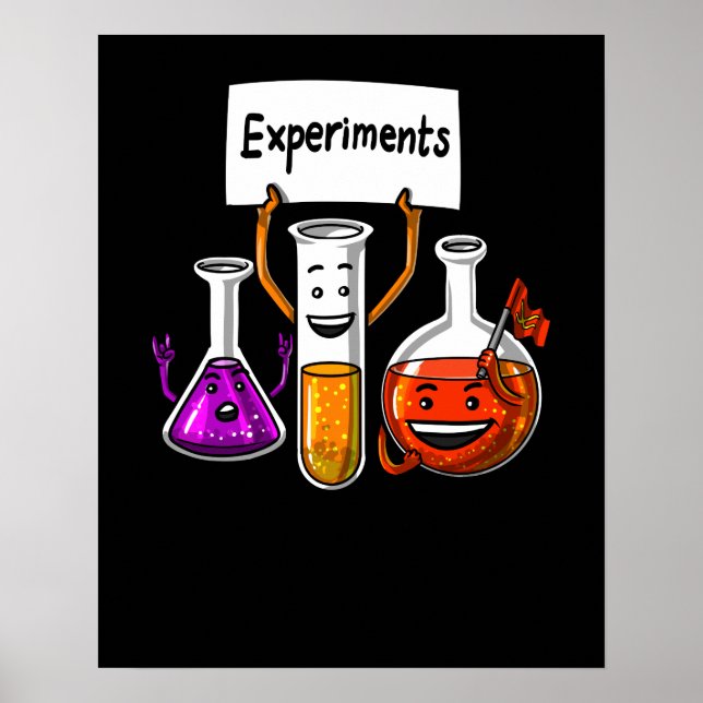 Poster Química Ciência Experiências Engraçadas Piadas Esc (Frente)