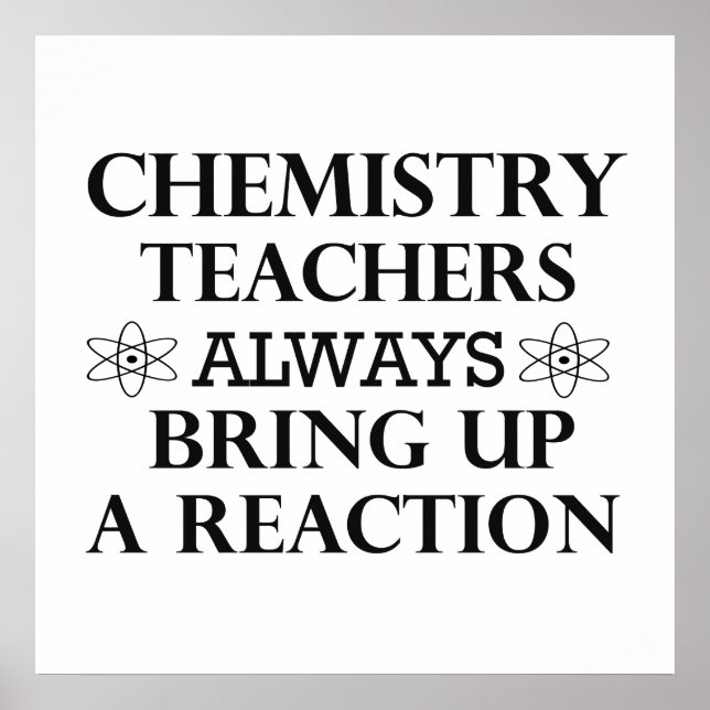 Poster química divertida (Frente)