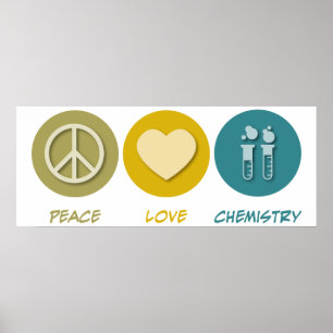 Pôster Química do amor da paz