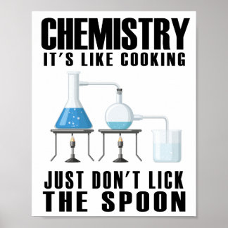Poster Química É como Cozinhar