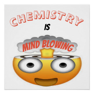 PÔSTER QUÍMICA É MENTE BLOQUEANDO EMOJI