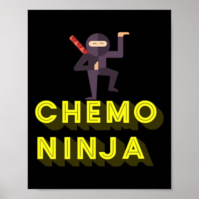 Poster Quimio Ninja Crianças Cancer Mês de Consciência (Frente)