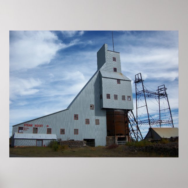 Pôster Quincy Mine Steam Hoist Foto (Frente)