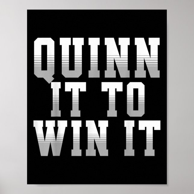 Poster Quinn It To Win It Motivational Srts Motto 4 Coach (Frente)