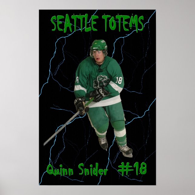 Pôster Quinn Snider - Seattle Totems (Frente)