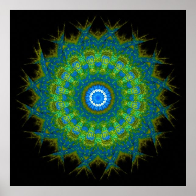 Pôster Quinta Chakra - Vishuddha - Centro de Pureza do Ex (Frente)