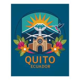 Pôster Quito Equador América do Sul