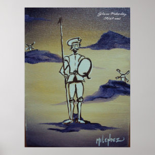 Pôster Quixote que está alto
