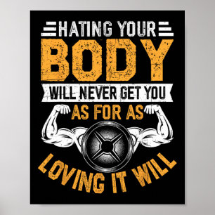Poster Quota de Gym de Construção de Malhações Motivada