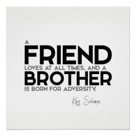 Pôster QUOTAS: Rei Salomão: Um amigo ama o tempo todo