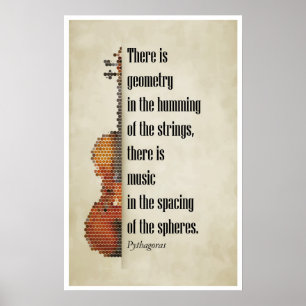 Pôster Quote by Pythagoras