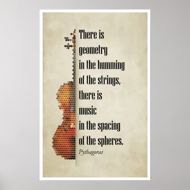 Pôster Quote by Pythagoras (Frente)