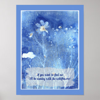 Poster Quote Cód. Zen Quote Aquarela Floral