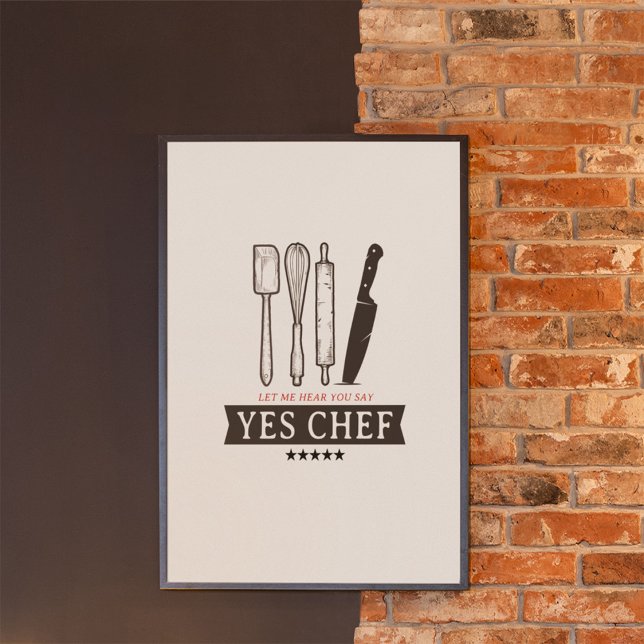 Poster Quoutes de chef engraçados (Criador carregado)