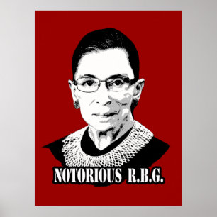Poster R.B.G. notórios - Ruth Bader Ginsburg