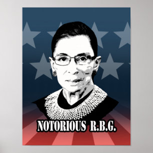 Pôster R.B.G. notórios - Ruth Bader Ginsburg