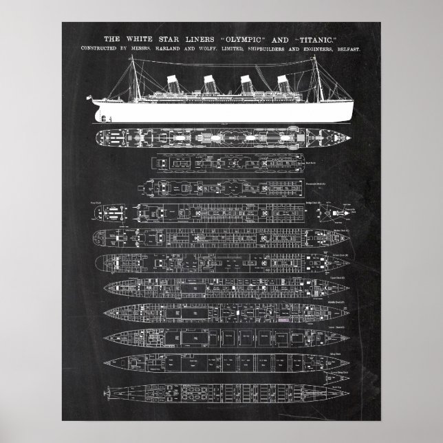 Poster R.M.S. Patente Titanic (Frente)