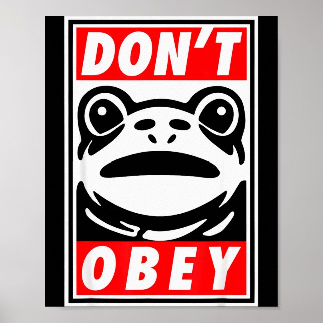 Poster Rã de Portland Não Obedece  (Frente)