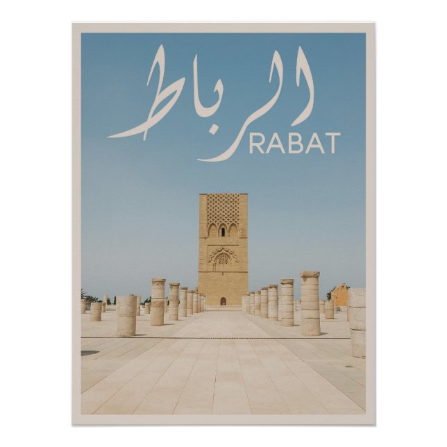 Pôster Rabat - Marrocos (Frente)