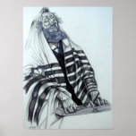 Poster Rabbi Prays<br><div class="desc">Você pode sentir a espiritualidade do Rabino como ele lê e reza da Bíblia. Esta obra de arte original foi criada pelo meu pai, o falecido artista do Vale Simi Lee Carvel. O artista tinha um profundo núcleo religioso e respeito pelas tradições religiosas. Essas raízes levaram a sua inspiração e...</div>