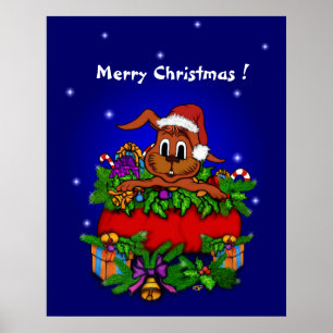 Poster Rabbit de Natal