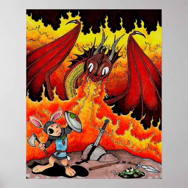 Pôster Rabbit Dragonslayer (Frente)