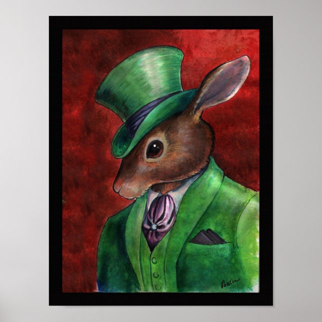 Poster Rabbit Haberdashery de Portia Rua. Luke (Frente)