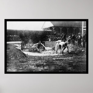 Pôster Raça 1912 da trilha da corrida de obstáculos