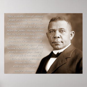 Poster Raça de Booker Washington