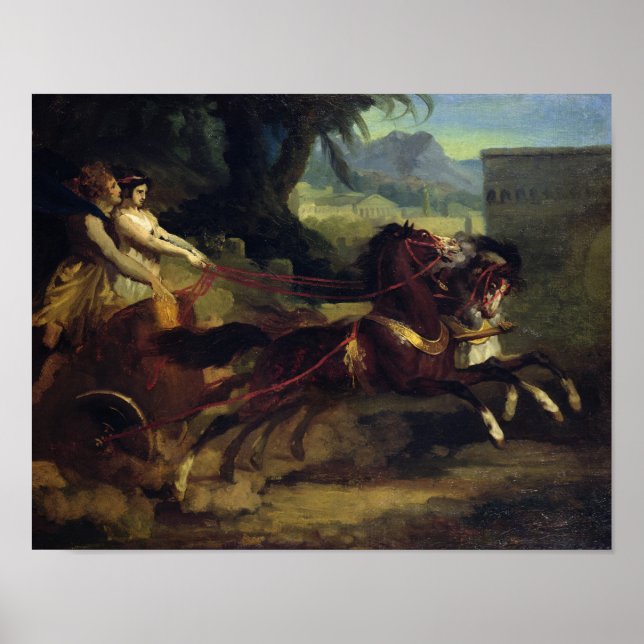 Pôster Raça de Carruagem Antiga (Frente)